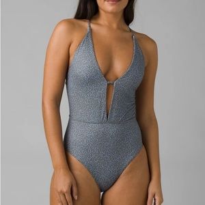 PRANA NWT LA PLATA ONE PIECE SWIMSUIT IN ARMY SPOTS WOMEN’S